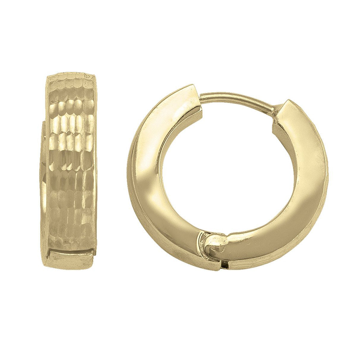 EHG0105, Gold Earrings, Huggies, 4.7 mm Tubing