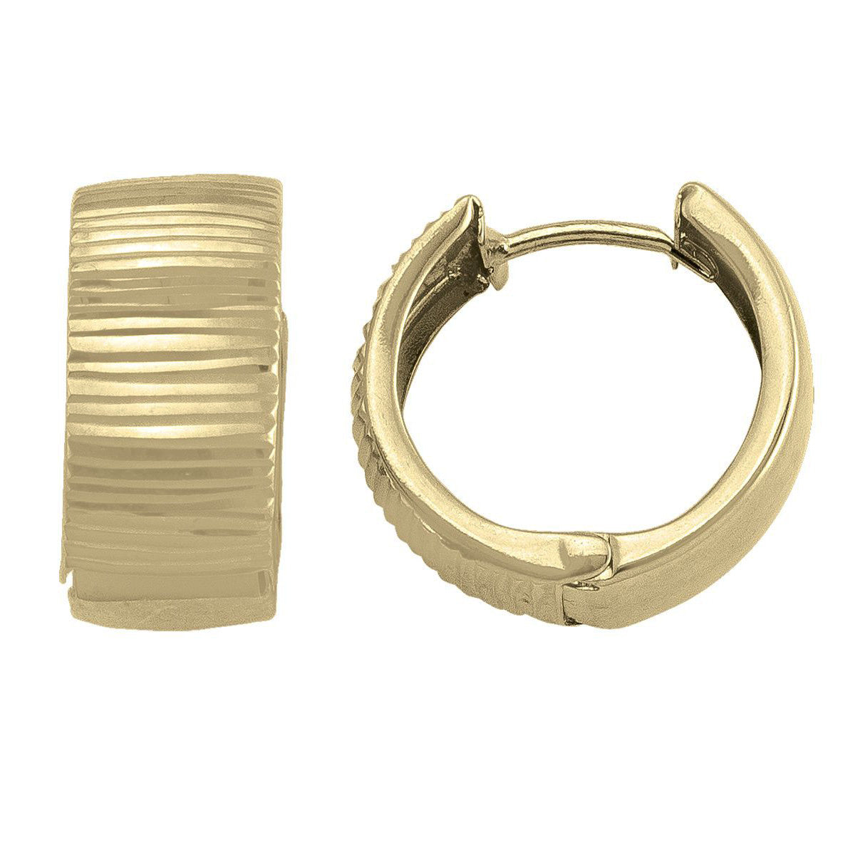 EHG0109, Gold Earrings, Huggies, 8.1 mm Tubing
