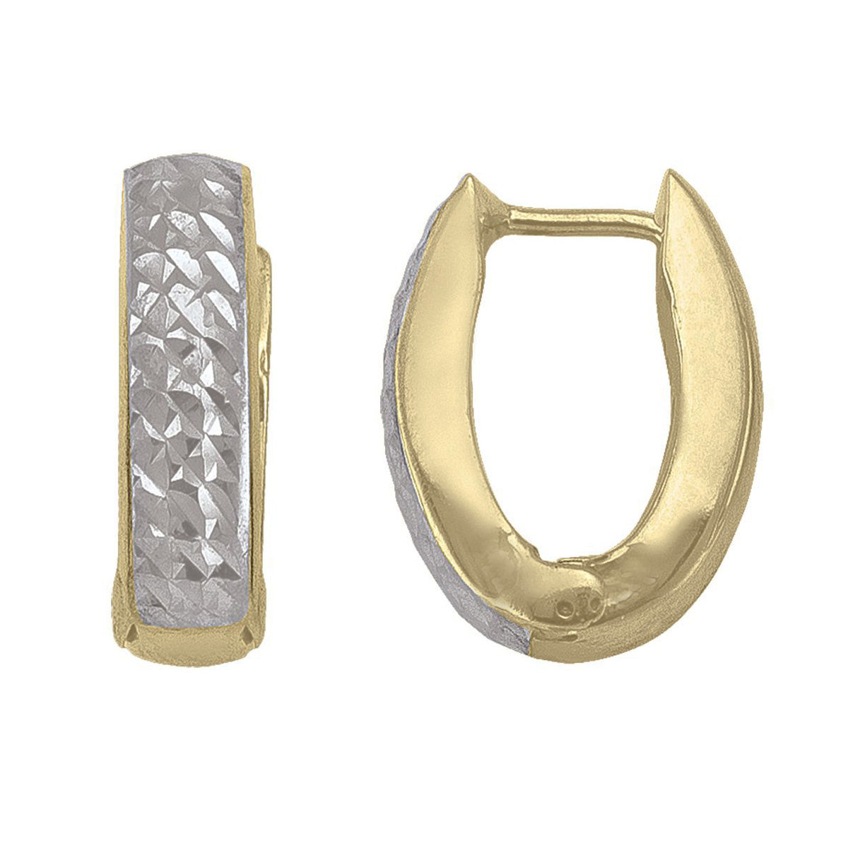 EHG0115, Gold Earrings, Huggies, 4.6 mm Tubing
