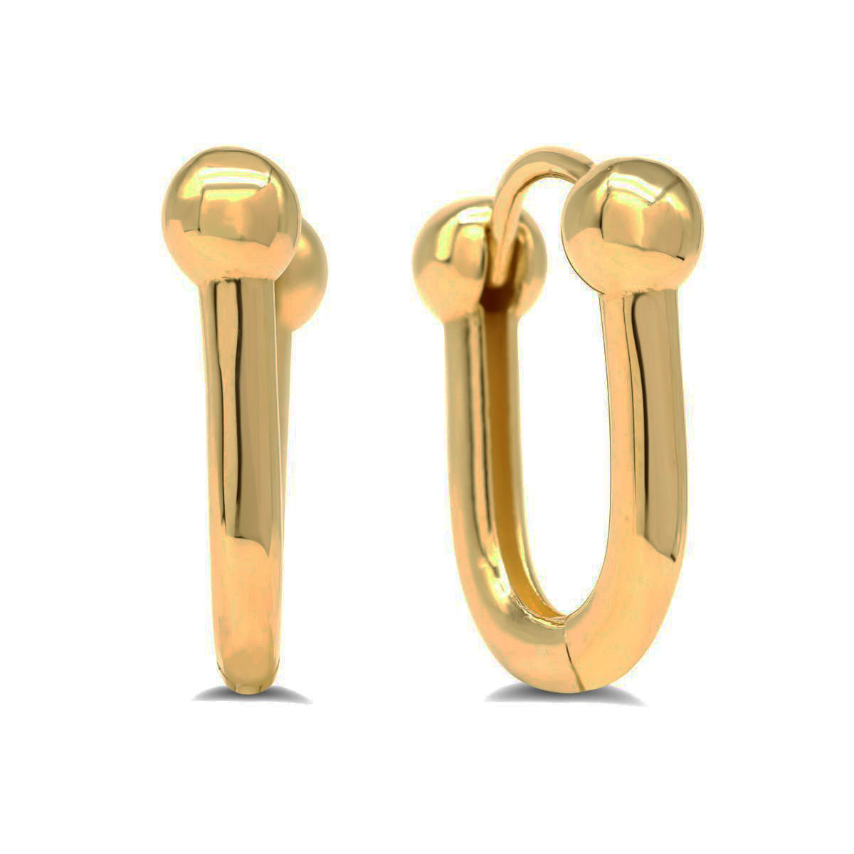 EHG0213, Gold Earrings, Huggies