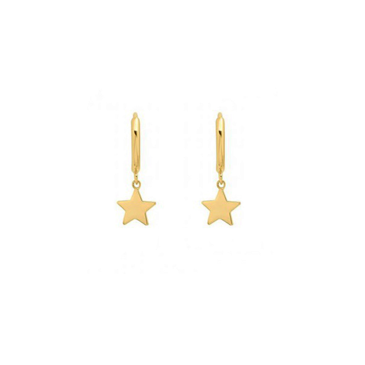 EHG0201, Gold Earrings, Huggies, Star