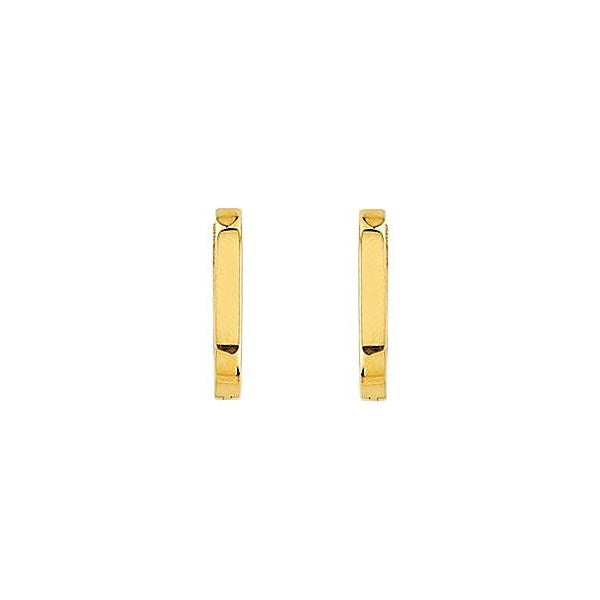 EN1507, Gold Earrings, Huggies, Paper Clip