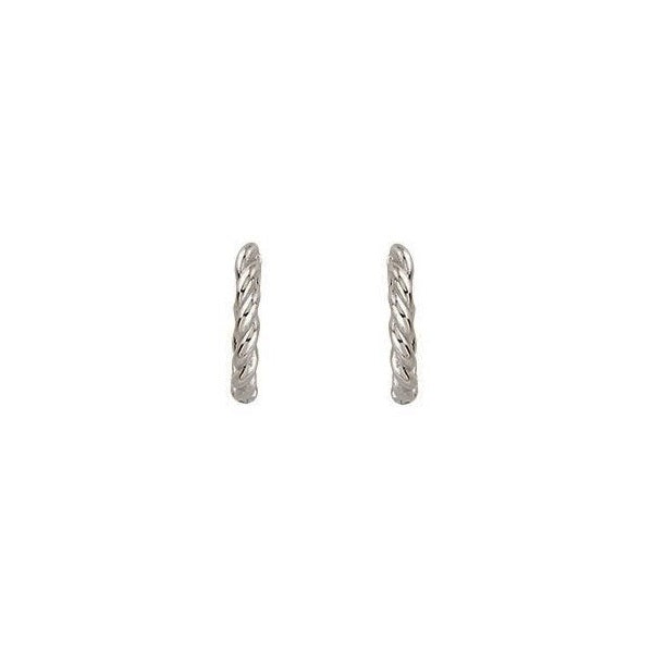 EN1509, Gold Earrings, Huggies, Bead