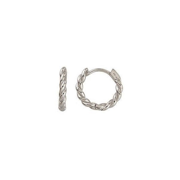 EN1509, Gold Earrings, Huggies, Bead