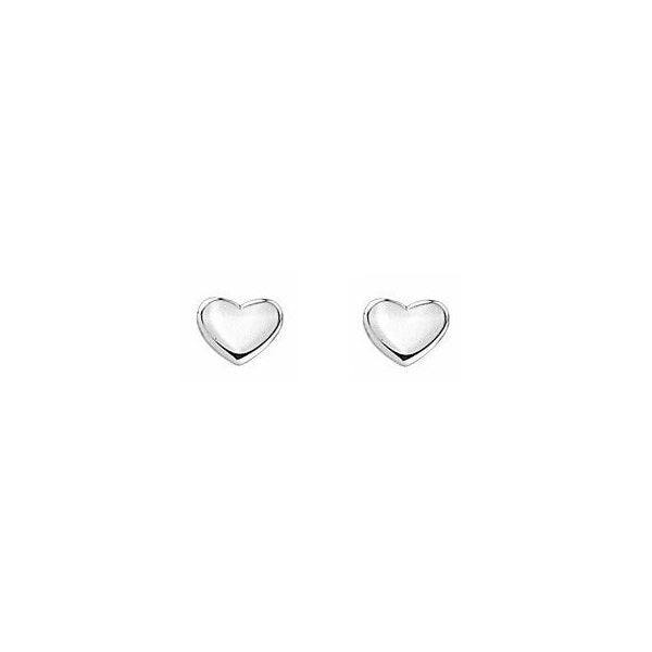 ES0201, Gold Earrings, Studs, Heart