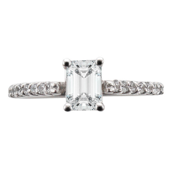 ERFS0105, Gold Solitaire Engagement Ring, Setting Only