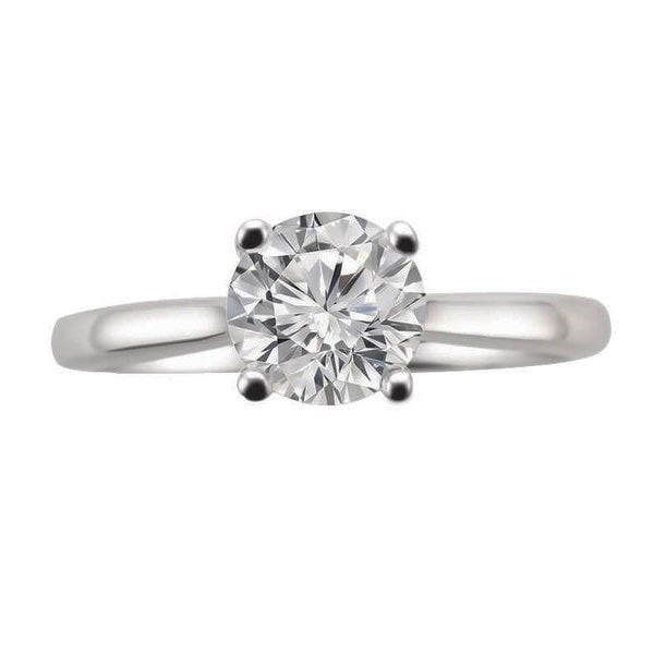 ERS0103, Gold Solitaire Engagement Ring, Setting Only
