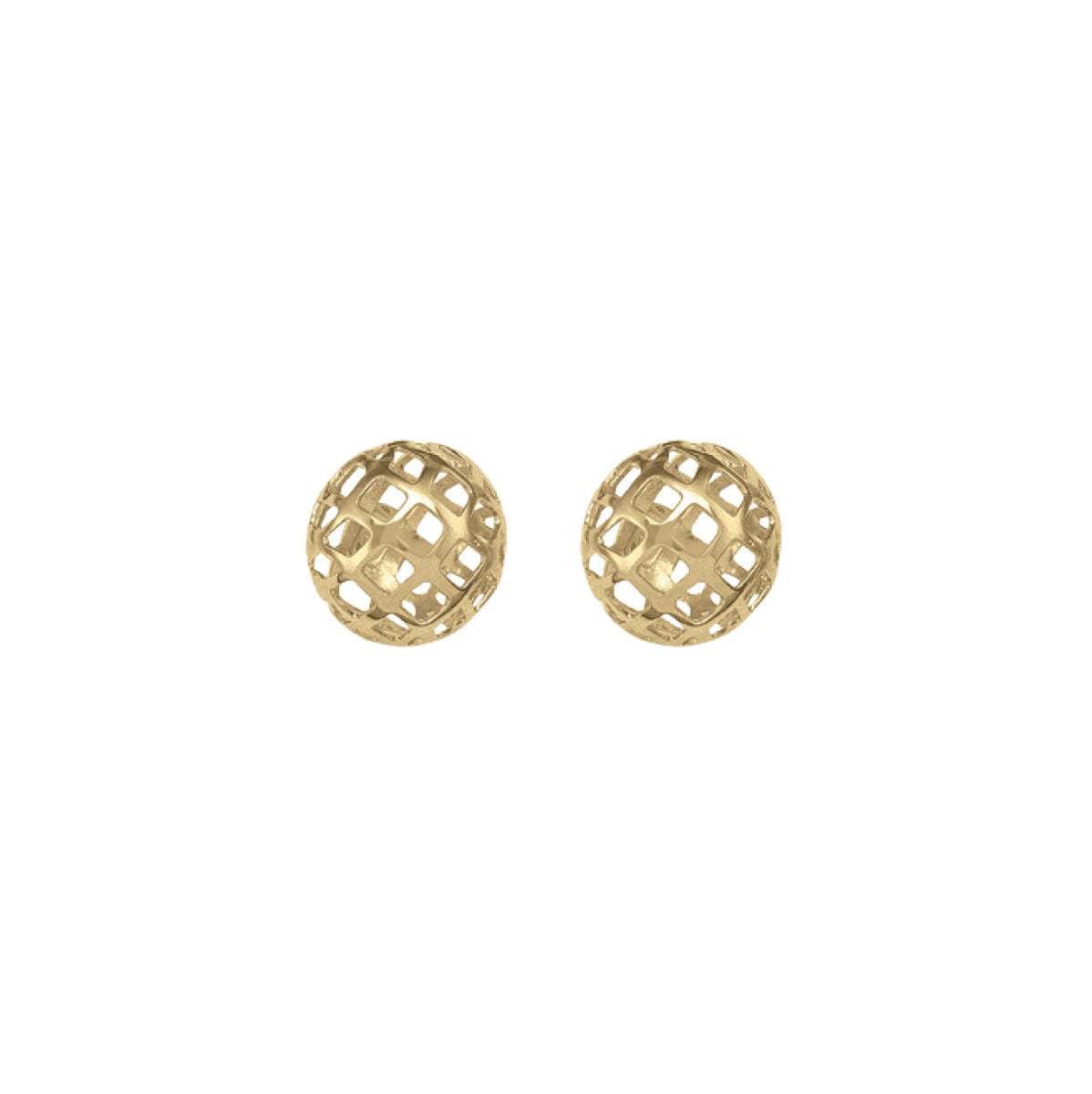 ES0113, Gold Earrings, Studs, Balls
