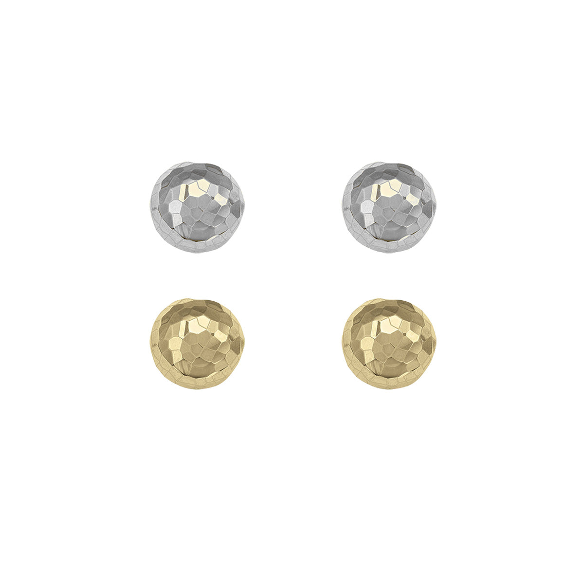 ES0114, Gold Earrings, Studs, Balls