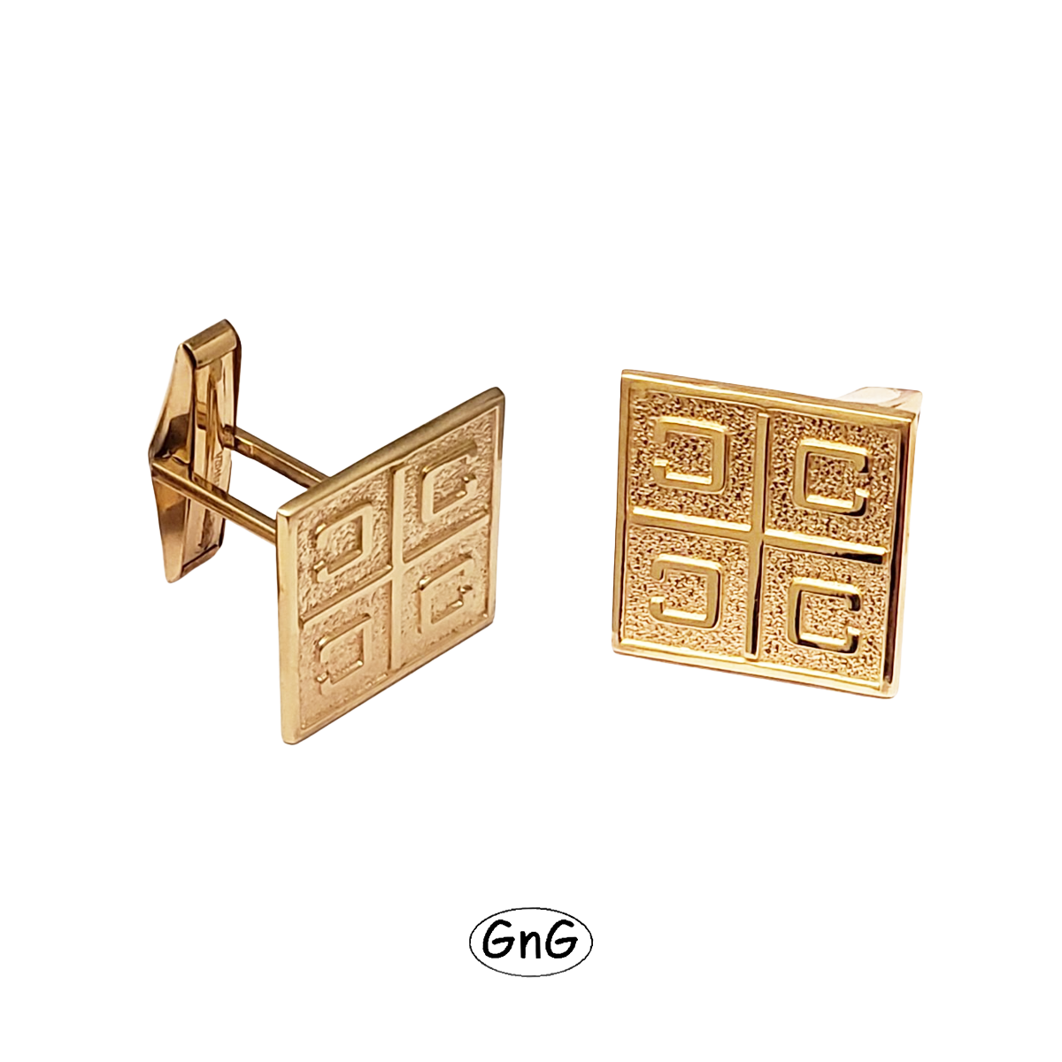 GE06, Gold Serbian Cufflinks, 4C Cufflinks, GnG Design