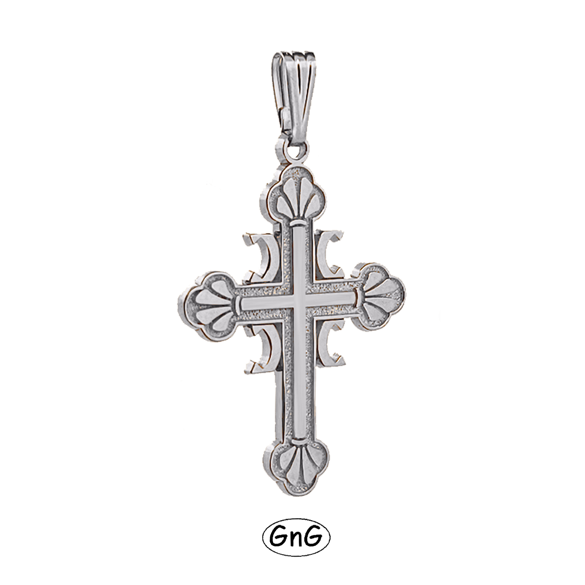 GE09, Gold Serbian Orthodox Cross, 4C, GnG Design