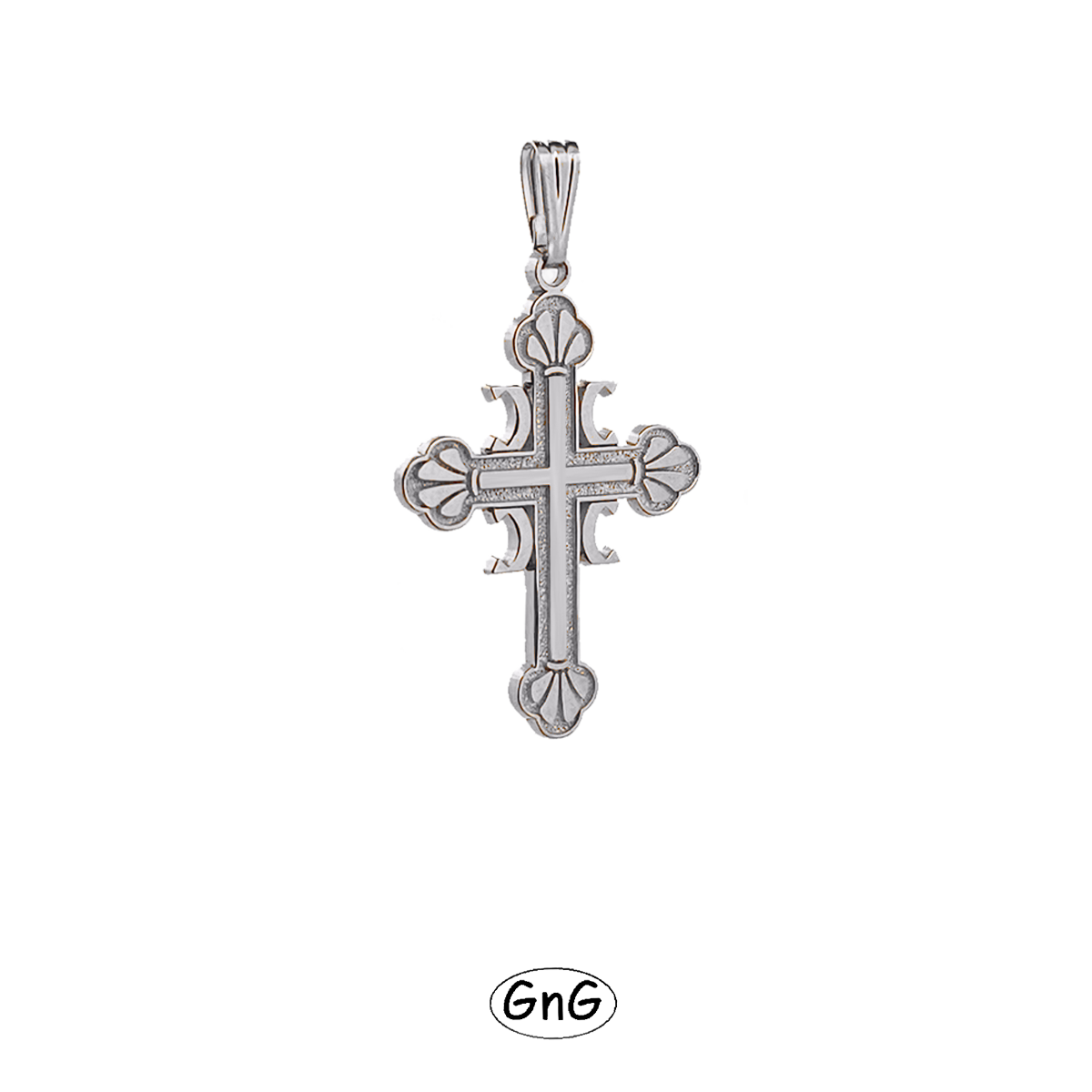 GE09, Gold Serbian Orthodox Cross, 4C, GnG Design