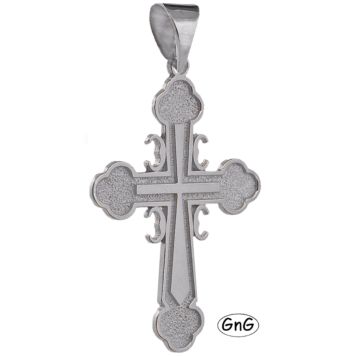 GE16, Gold Serbian Orthodox Cross, 4C, GnG Design