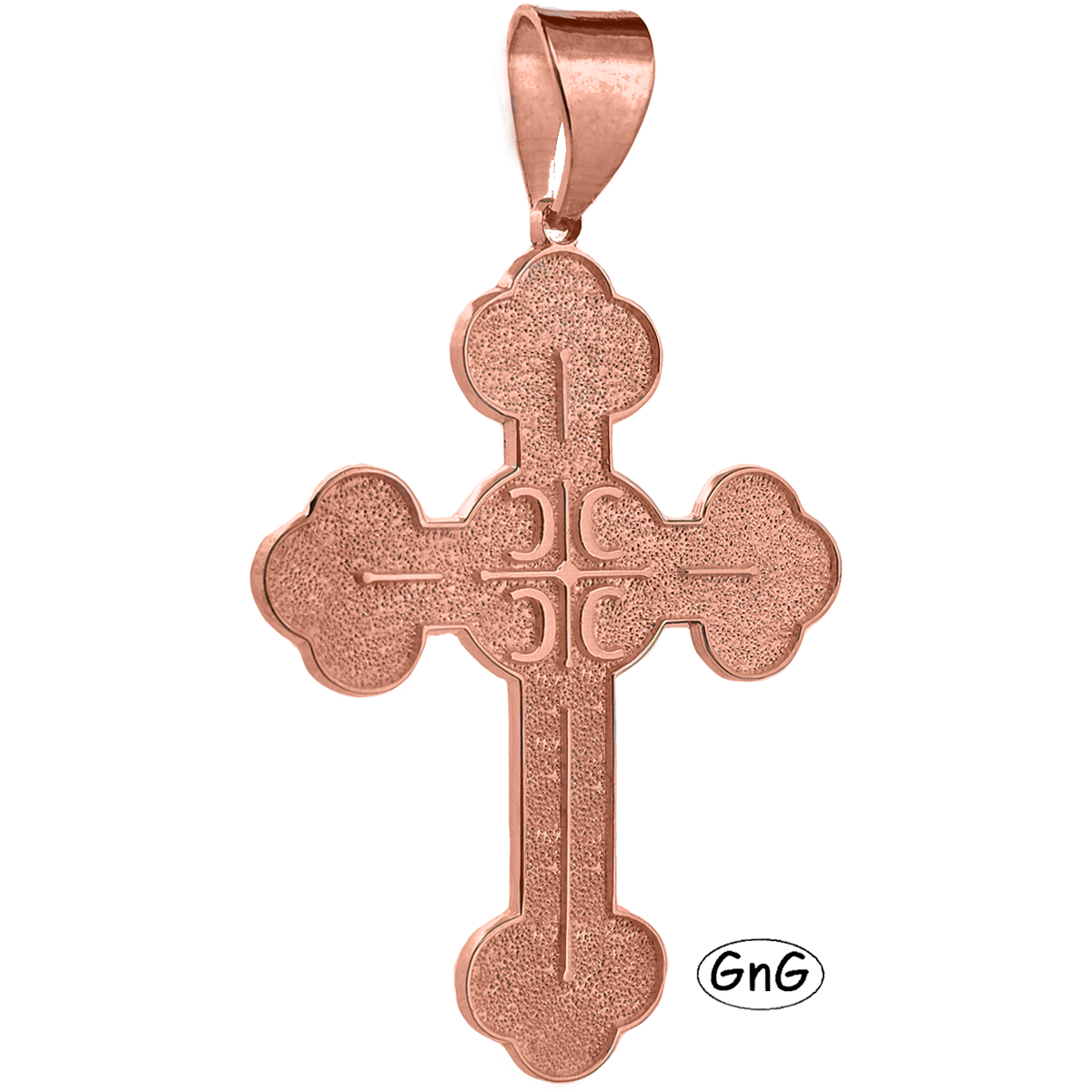 GE18, Gold Serbian Orthodox Cross, 4C, GnG Design