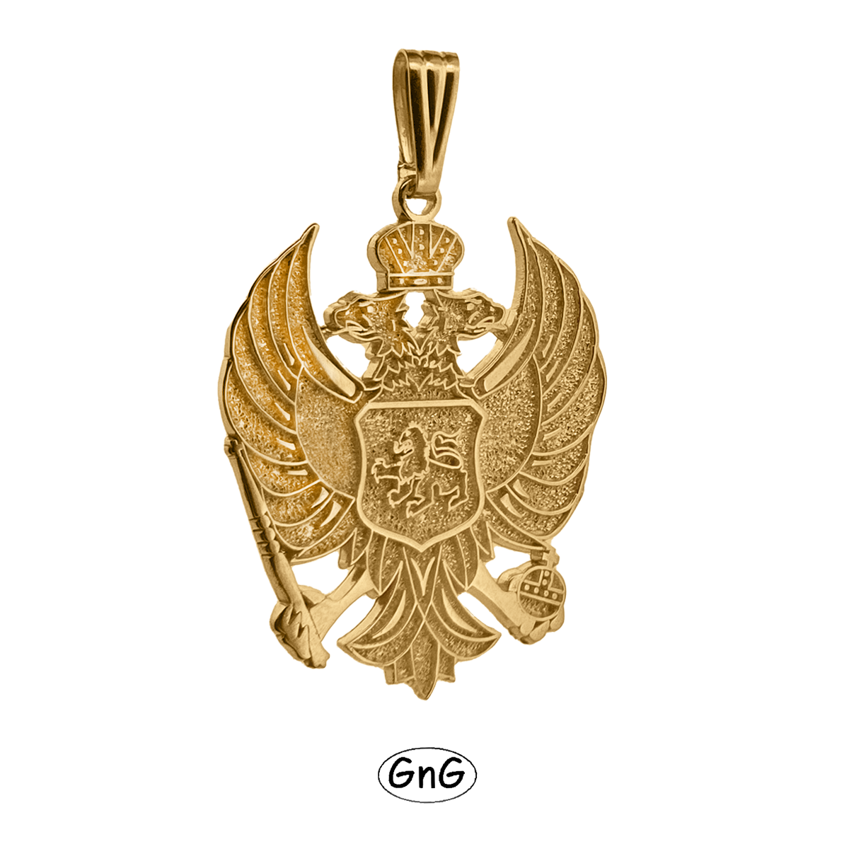 GE39, Gold Eagle Pendant, Montenegro, GnG Design