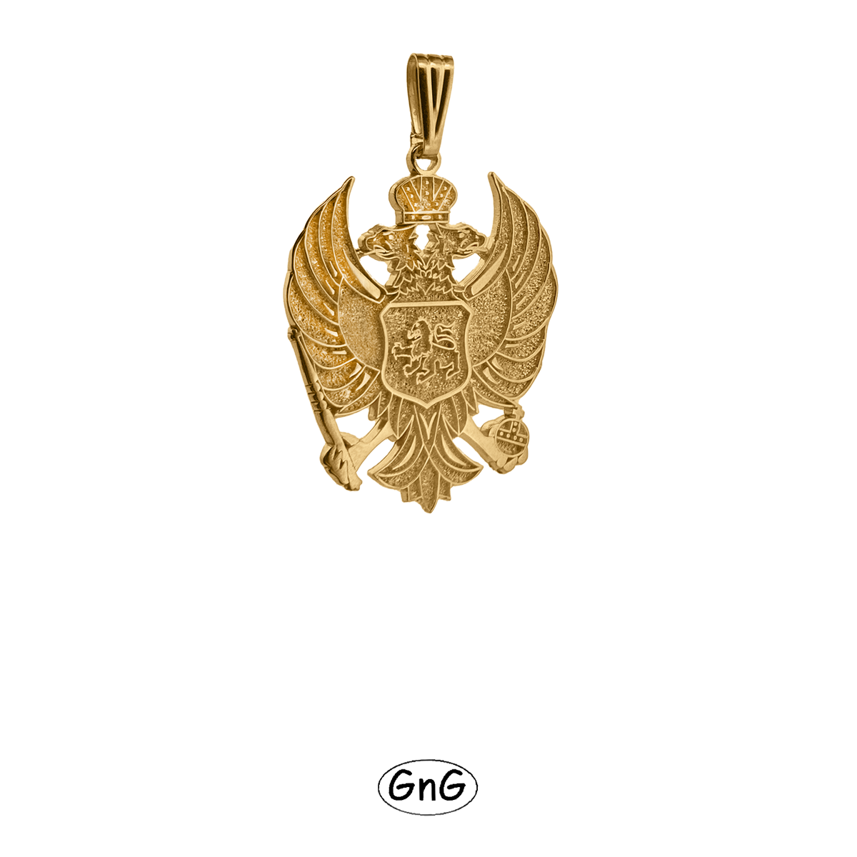 GE39, Gold Eagle Pendant, Montenegro, GnG Design