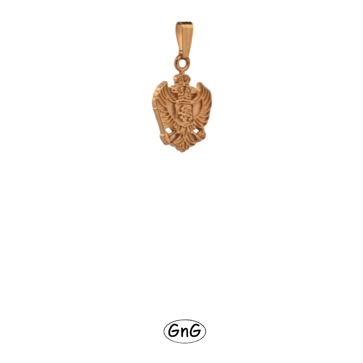GE39, Gold Eagle Pendant, Montenegro, GnG Design