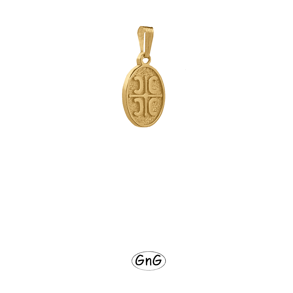 GE40, Gold Serbian Pendant, 4C, GnG Design