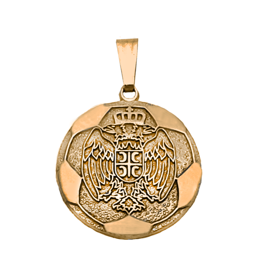 GE45, Gold Eagle Pendant, Soccer Ball, GnG Design
