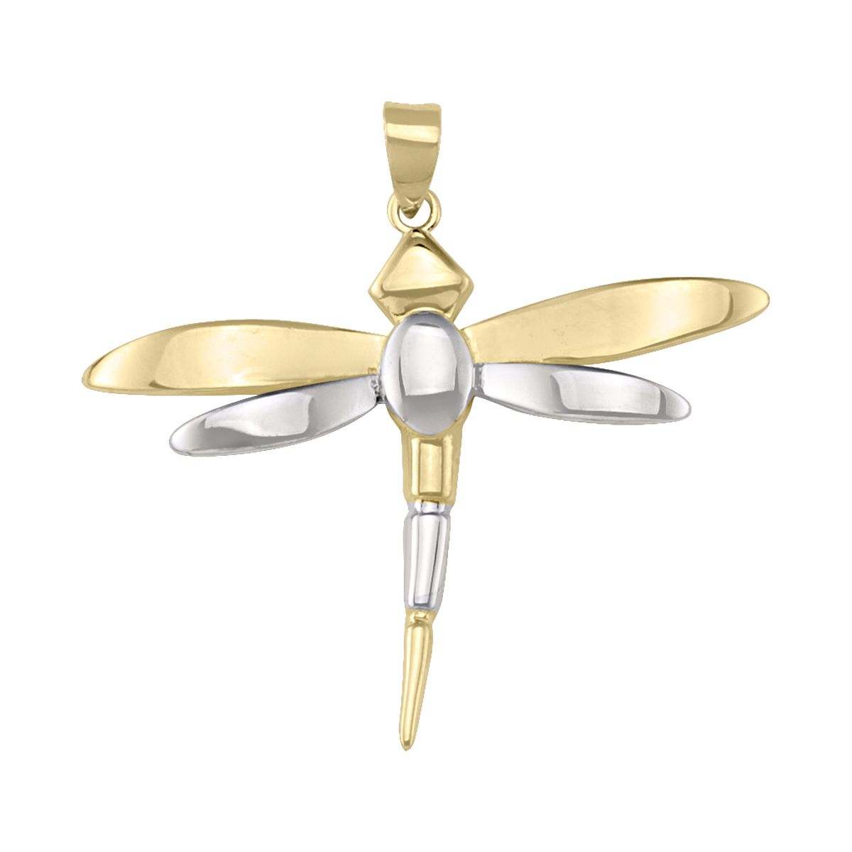 P0101, Gold Pendant, Dragonfly
