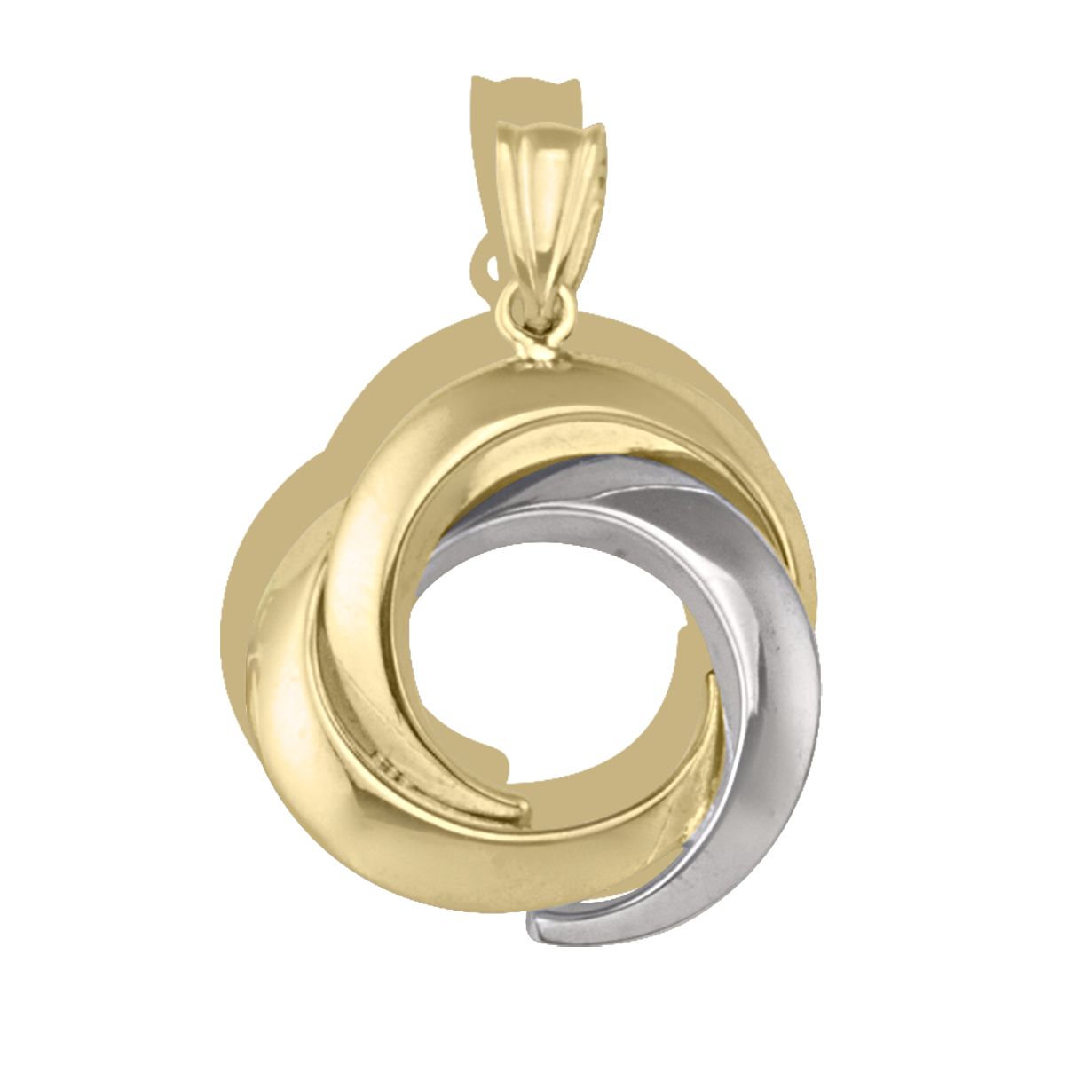 P0102, Gold Pendant, Love Knot