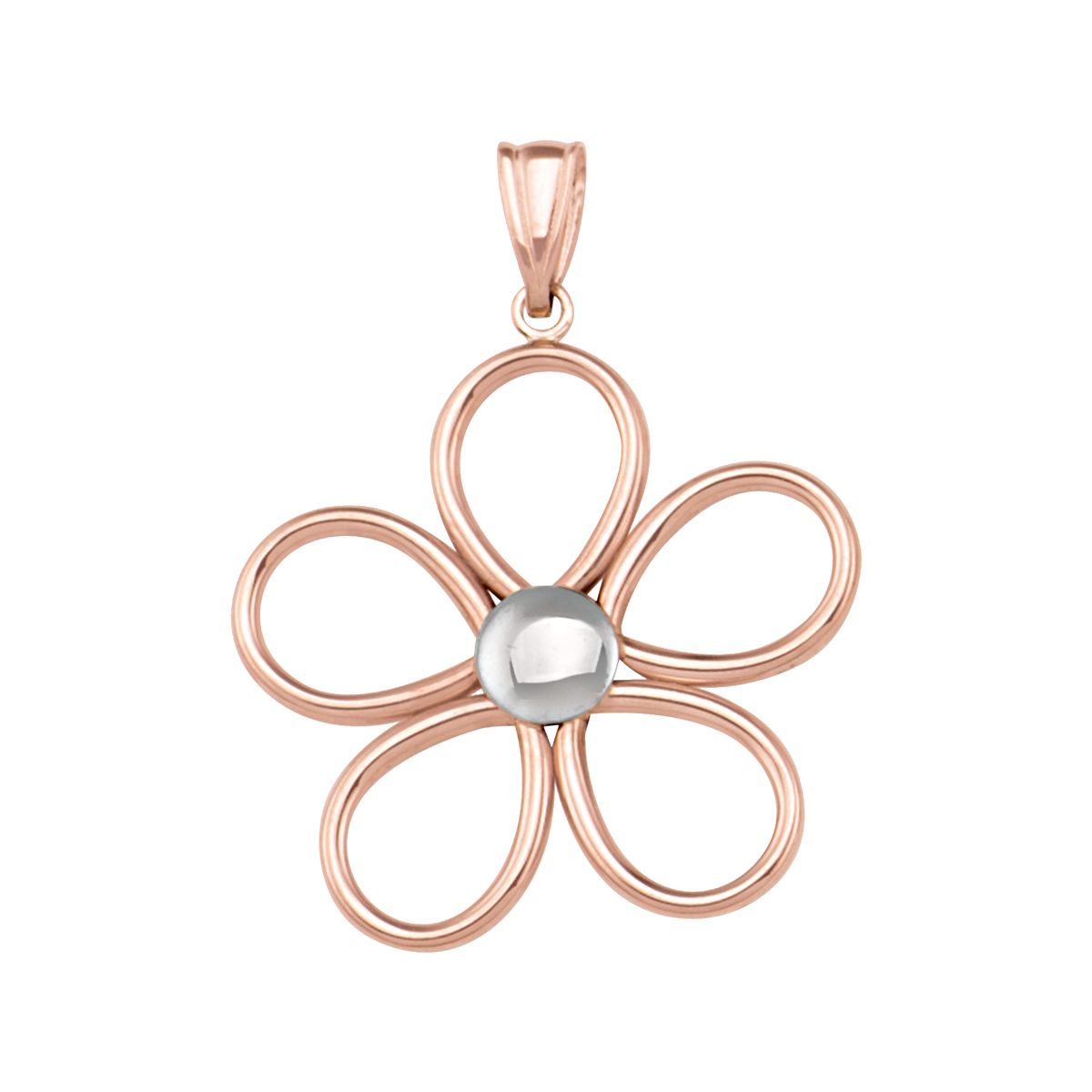 P0103, Gold Pendant, Flower