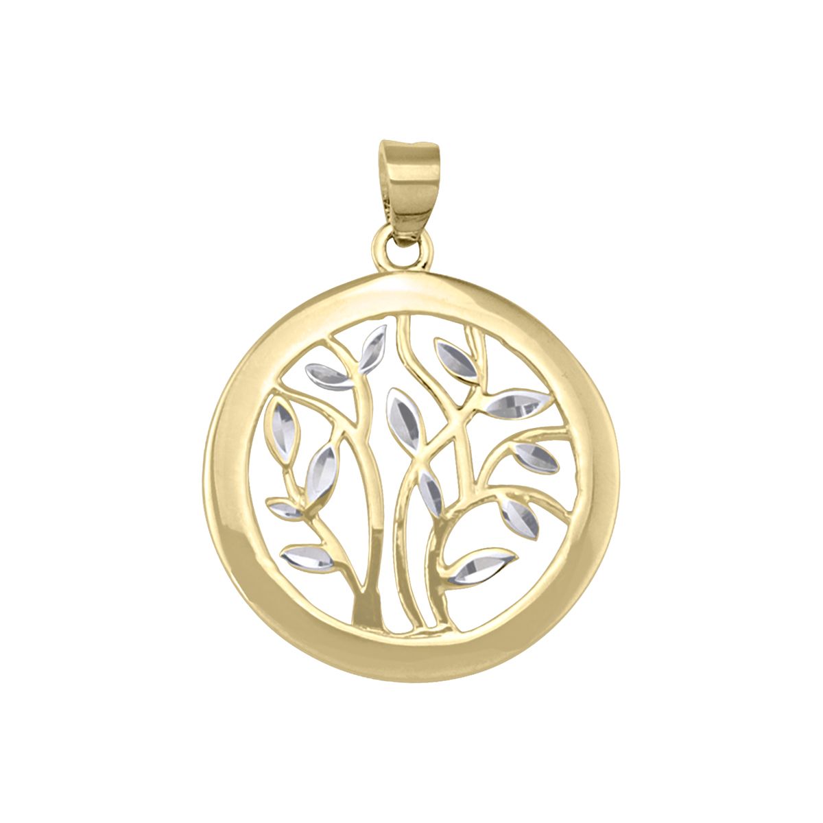P0107, Gold Pendant, Tree of Life