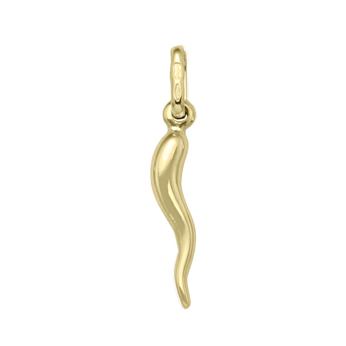 P0202, Gold Pendant, Puffed Horn