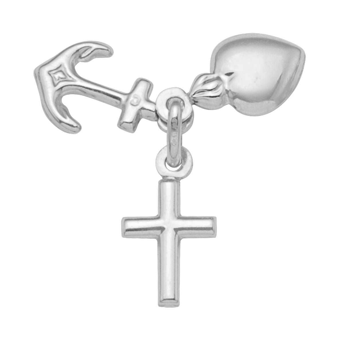 P0205, Gold Pendant, Faith, Hope and Charity