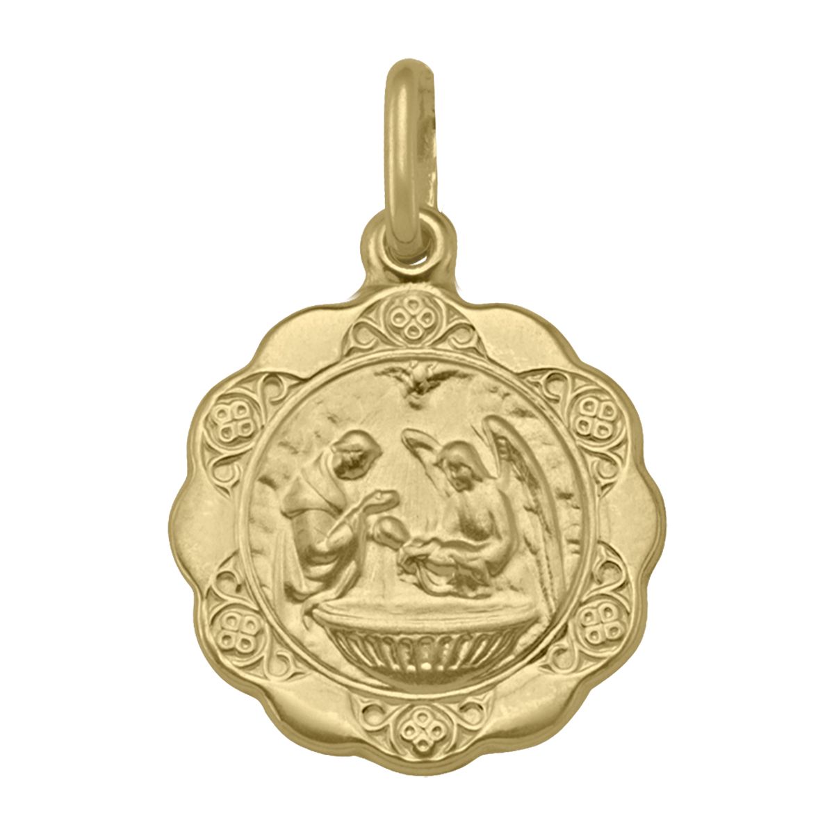 PB0102, Gold Pendant, Baptism