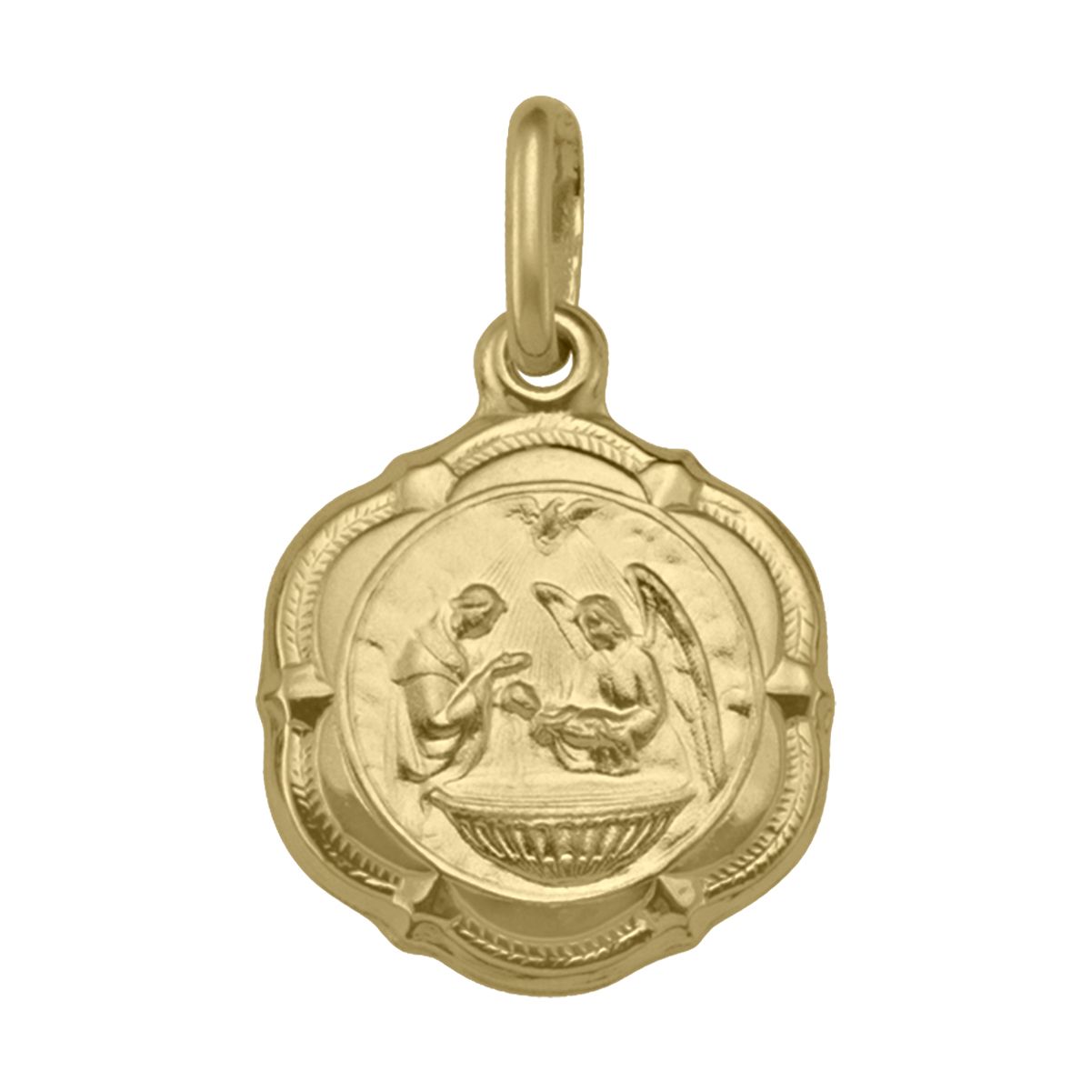 PB0103, Gold Pendant, Baptism