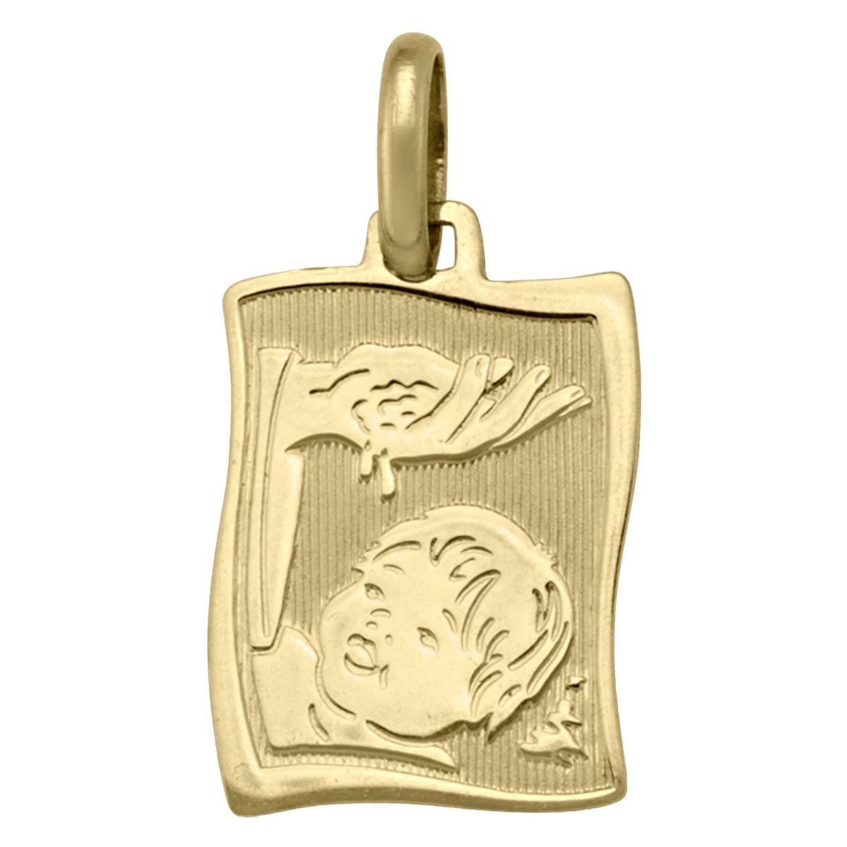 PB0109, Gold Pendant, Baptism