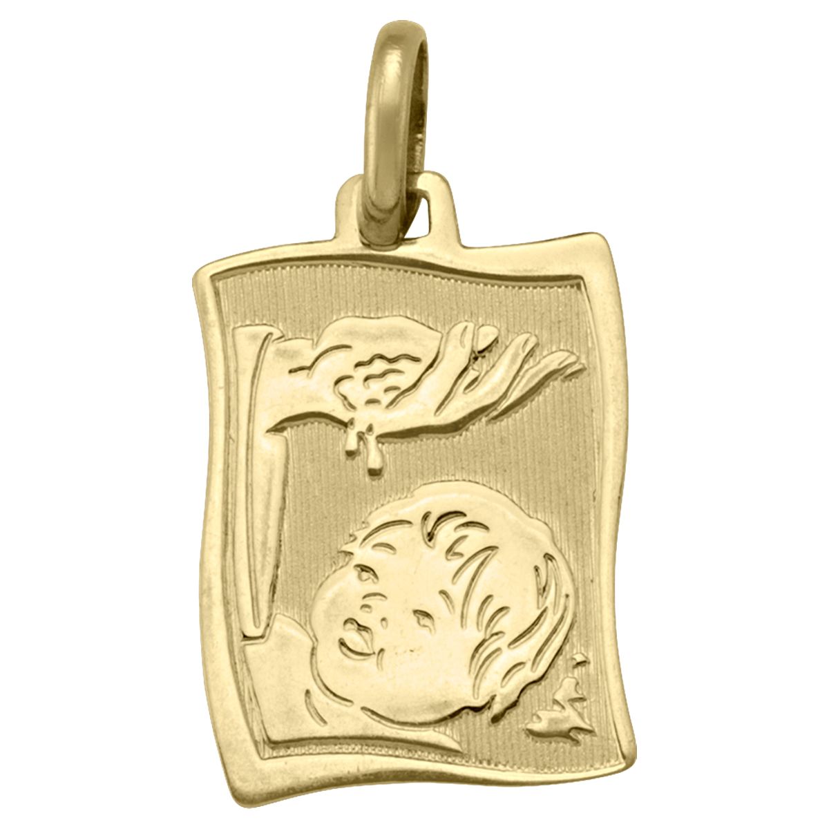 PB0109,  Gold Pendant, Baptism