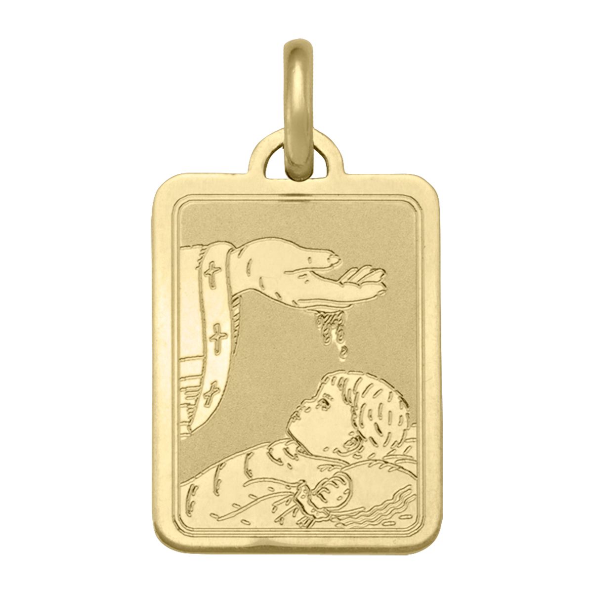 PB0110, Gold Pendant, Baptism