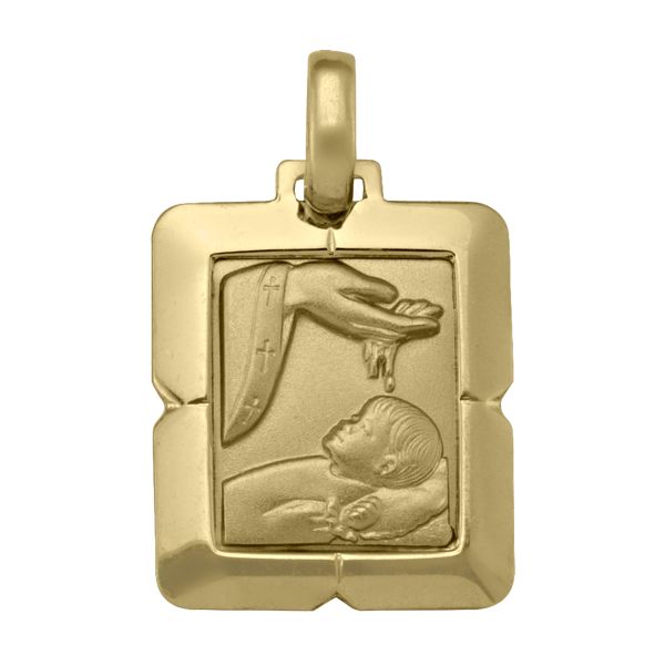 PB0111, Gold Pendant, Baptism