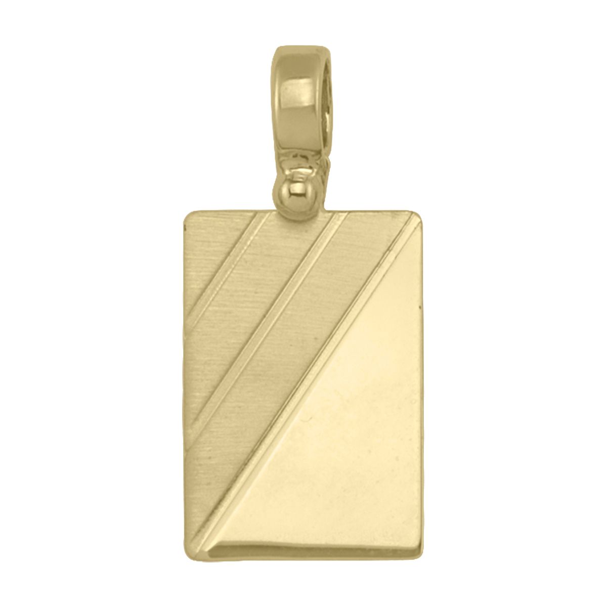 PDT0102, Gold Pendant, Engravable Dog Tag