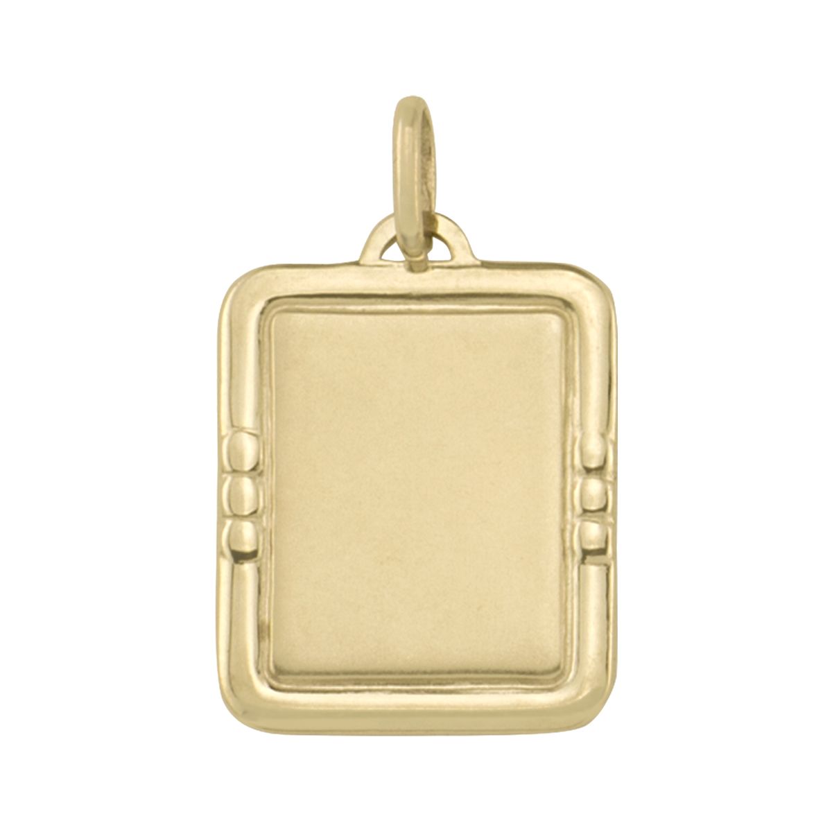 PDT0106, Gold Pendant, Engravable Dog Tag