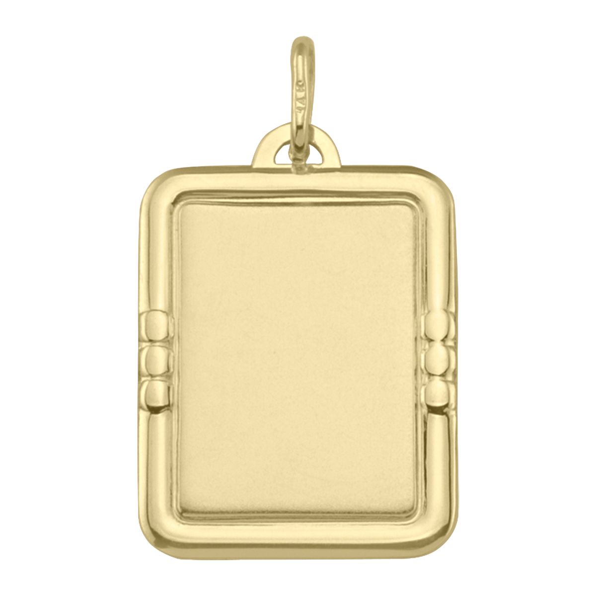 PDT0106, Gold Pendant, Engravable Dog Tag