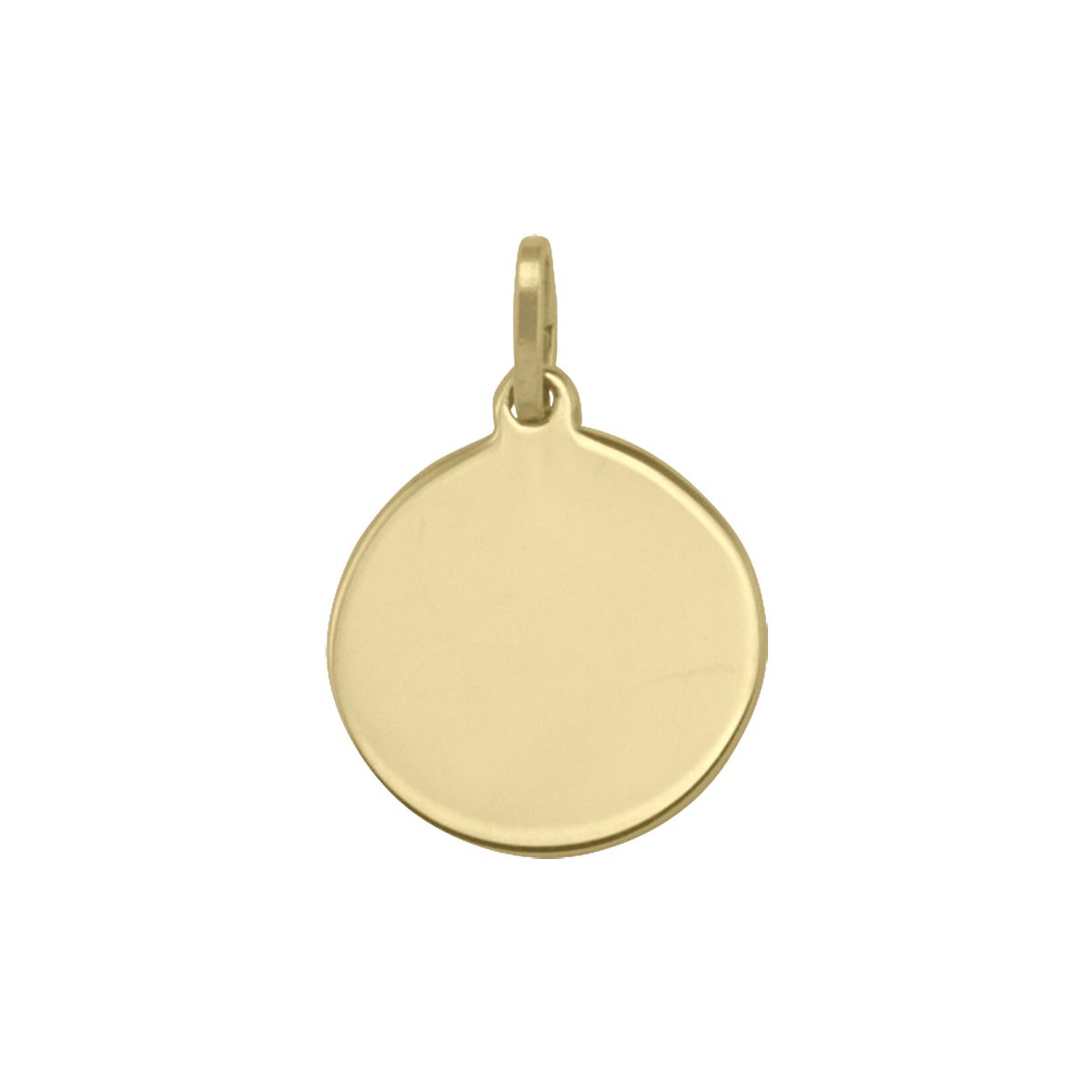PDT0107, Gold Pendant, Engravable Dog Tag