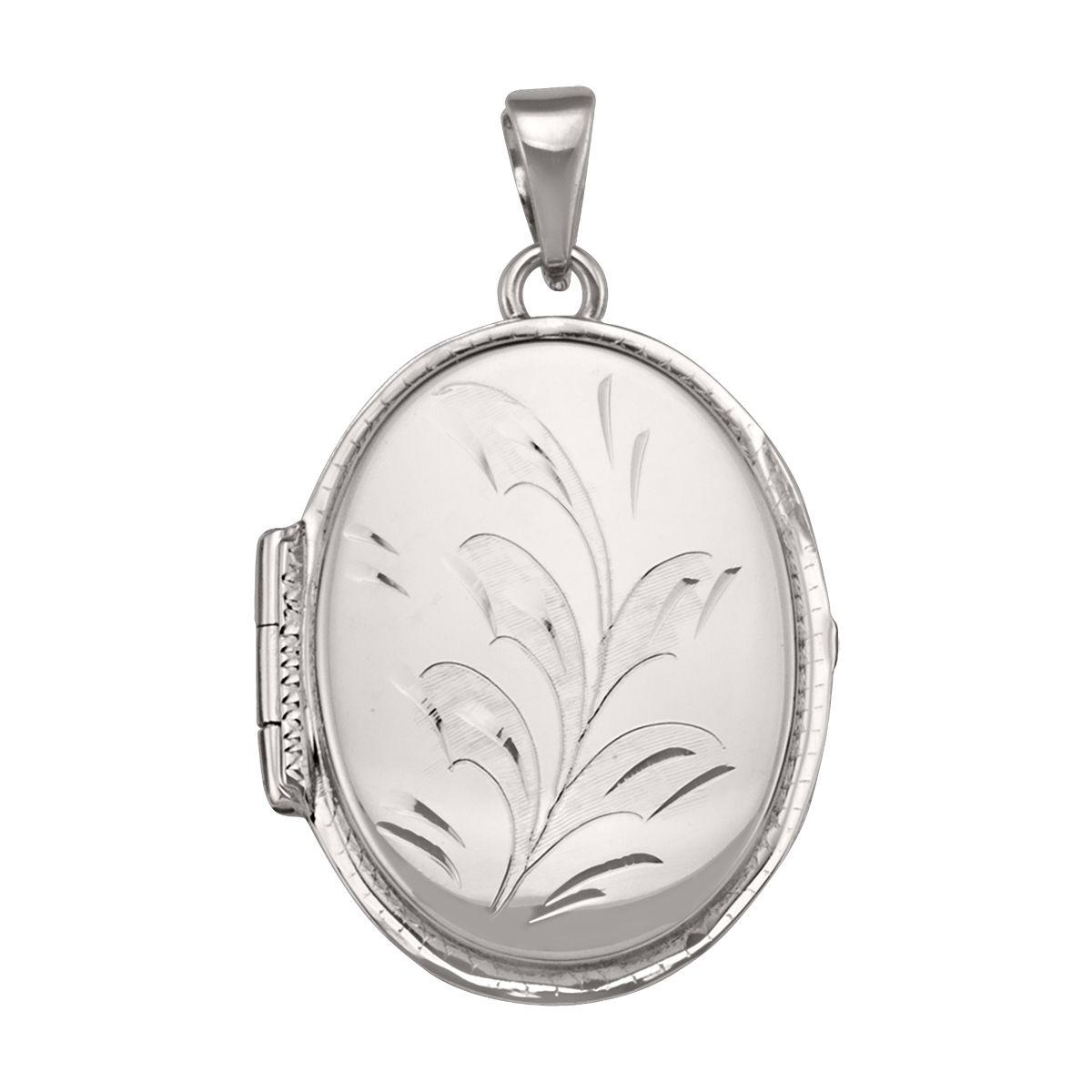 PL0103, Gold Locket, Oval Shape, Floral