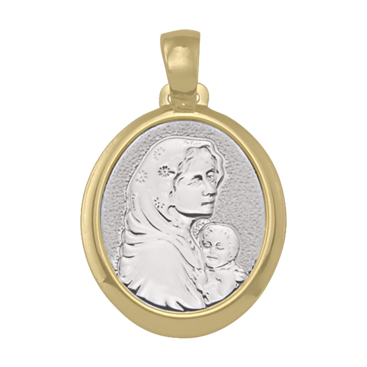 PMA0204, Gold Pendant, Madonna