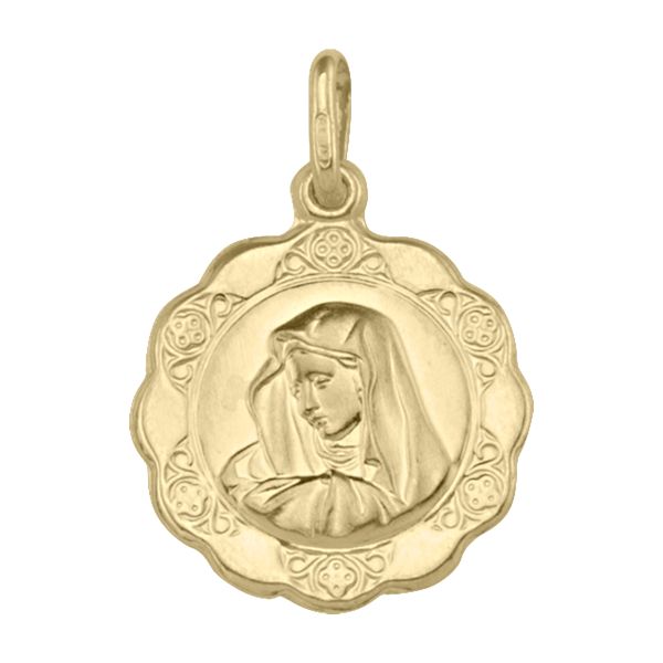 PMA0206, Gold Pendant, Madonna