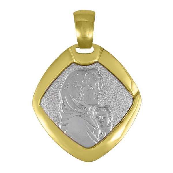PMA0208, Gold Pendant, Madonna