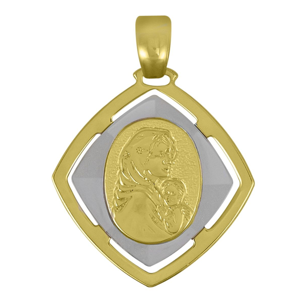 PMA0209, Gold Pendant, Madonna