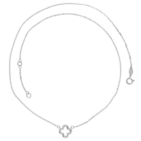 PN1515, Gold Necklace, Flower, Mother of Pearl