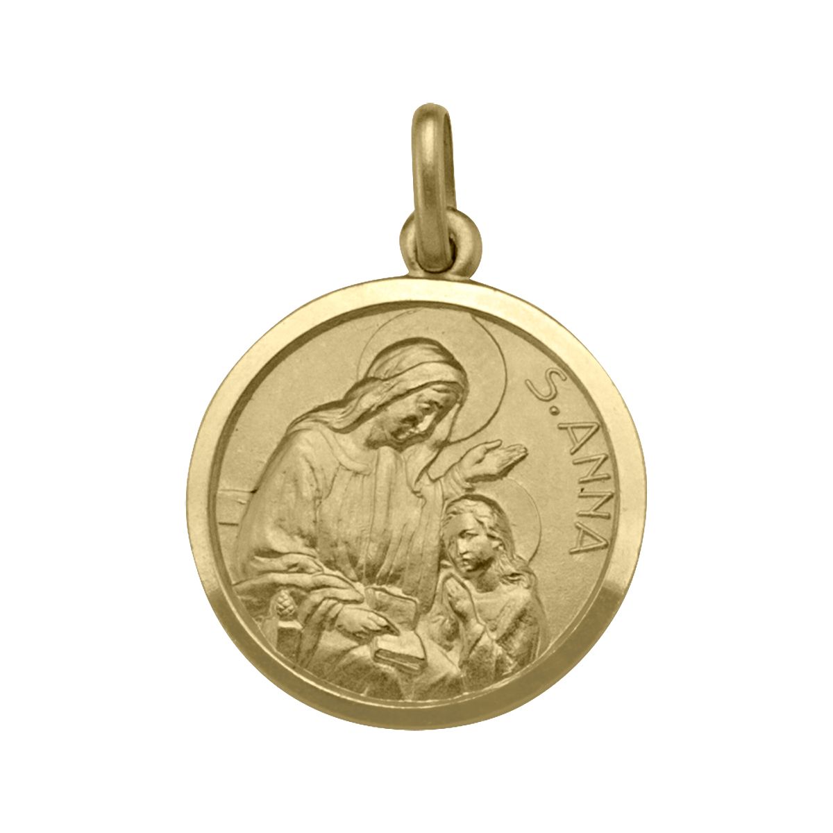 PST0301, Gold Pendant, St. Anne