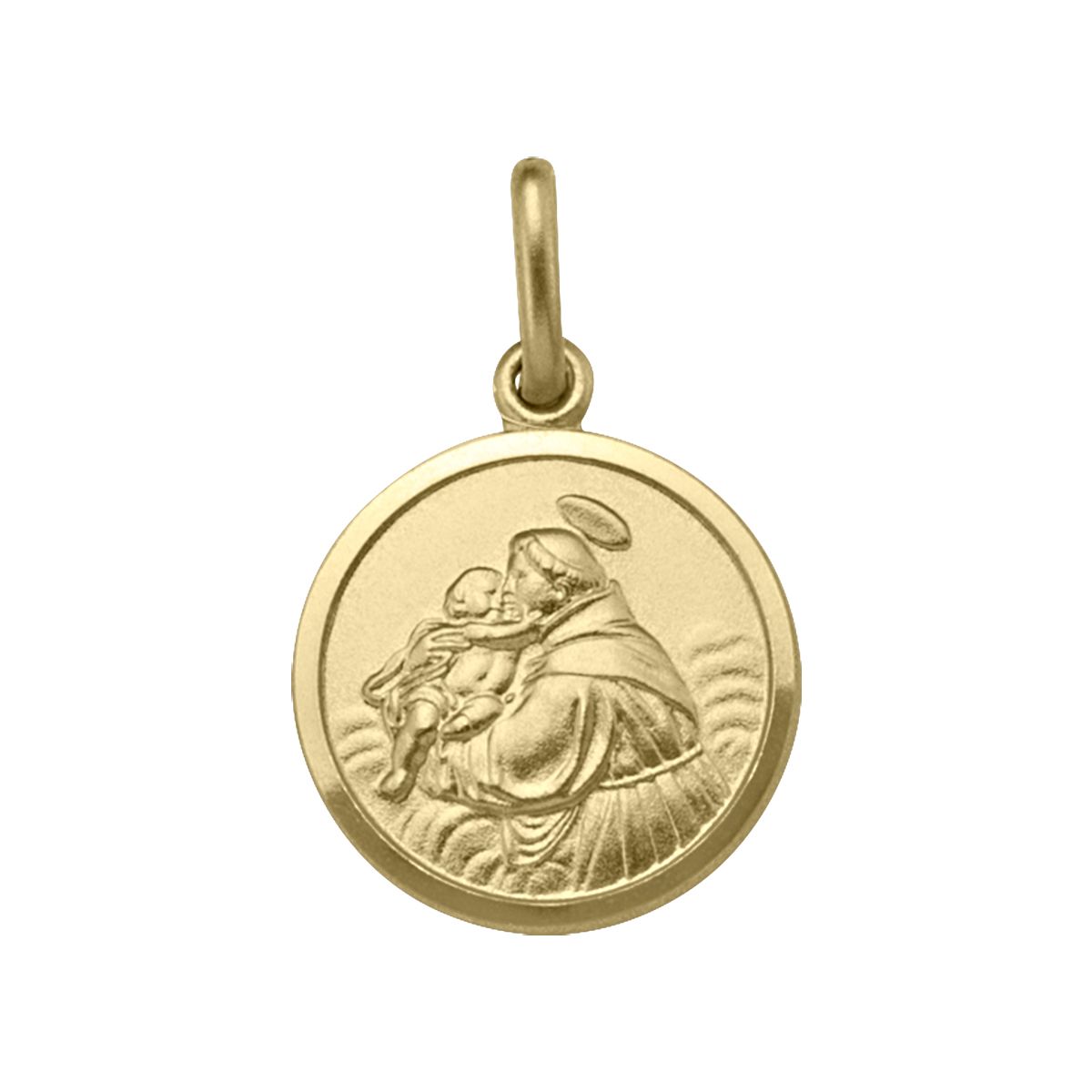 PST0302, Gold Pendant, St. Anthony