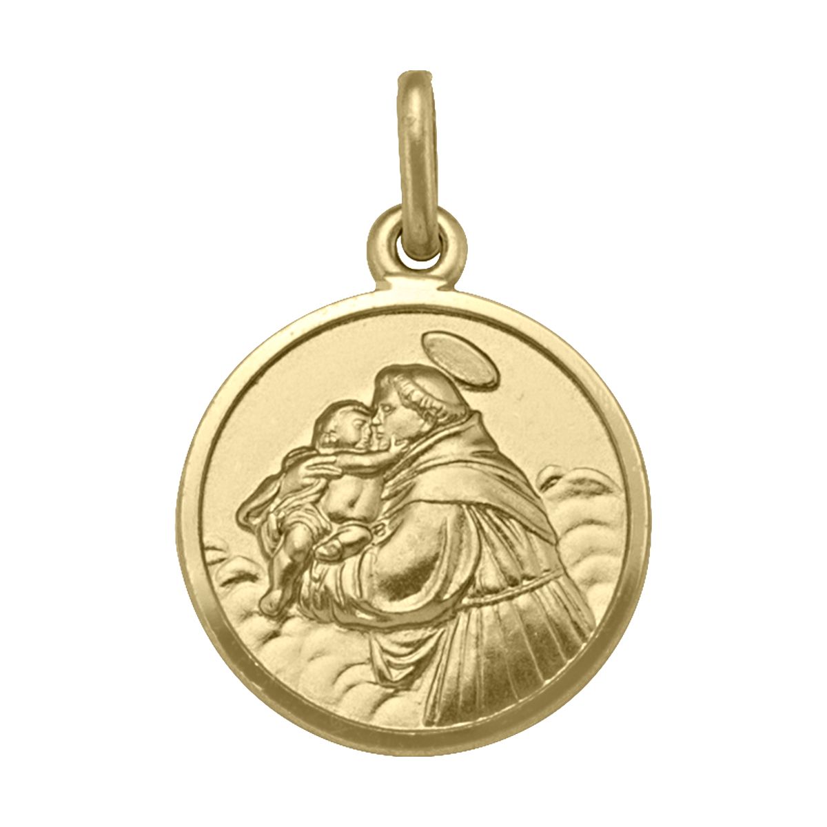 PST0302, Gold Pendant, St. Anthony