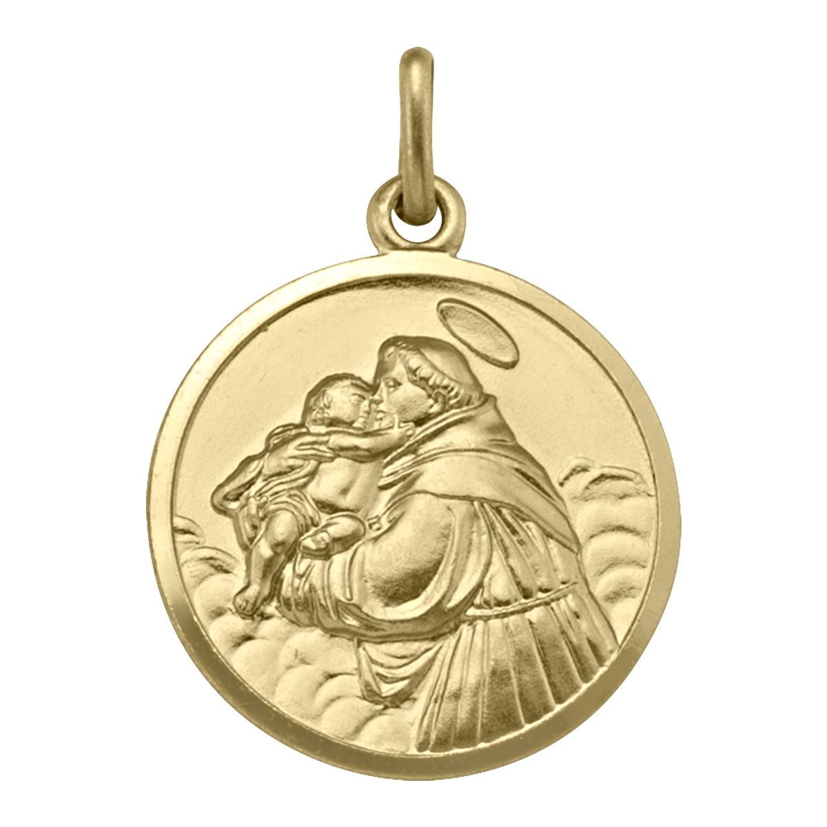 PST0302, Gold Pendant, St. Anthony