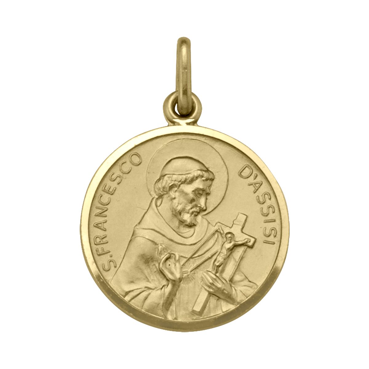 PST0305, Gold Pendant, St. Francis